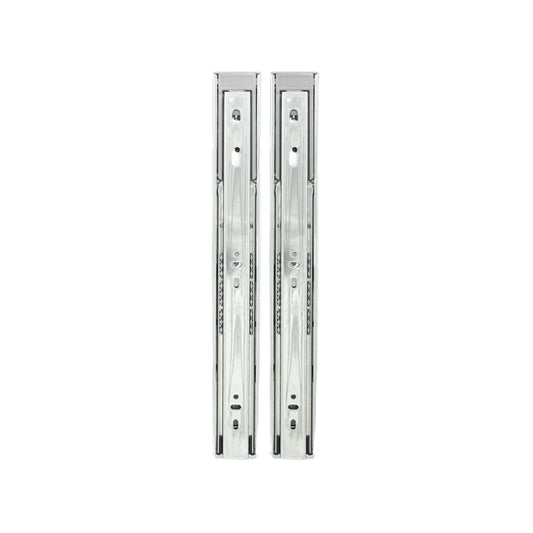 Correderas de cajón metálicas de 35 cm, extensión completa con rodamientos, 2 piezas