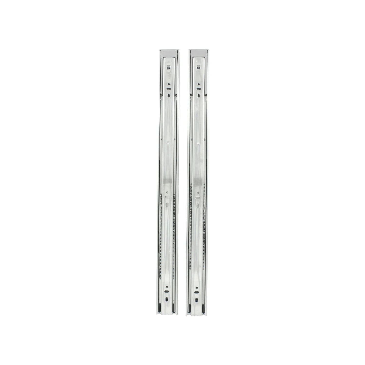 Correderas de cajón metálicas 55 cm, extensión completa, 2 piezas