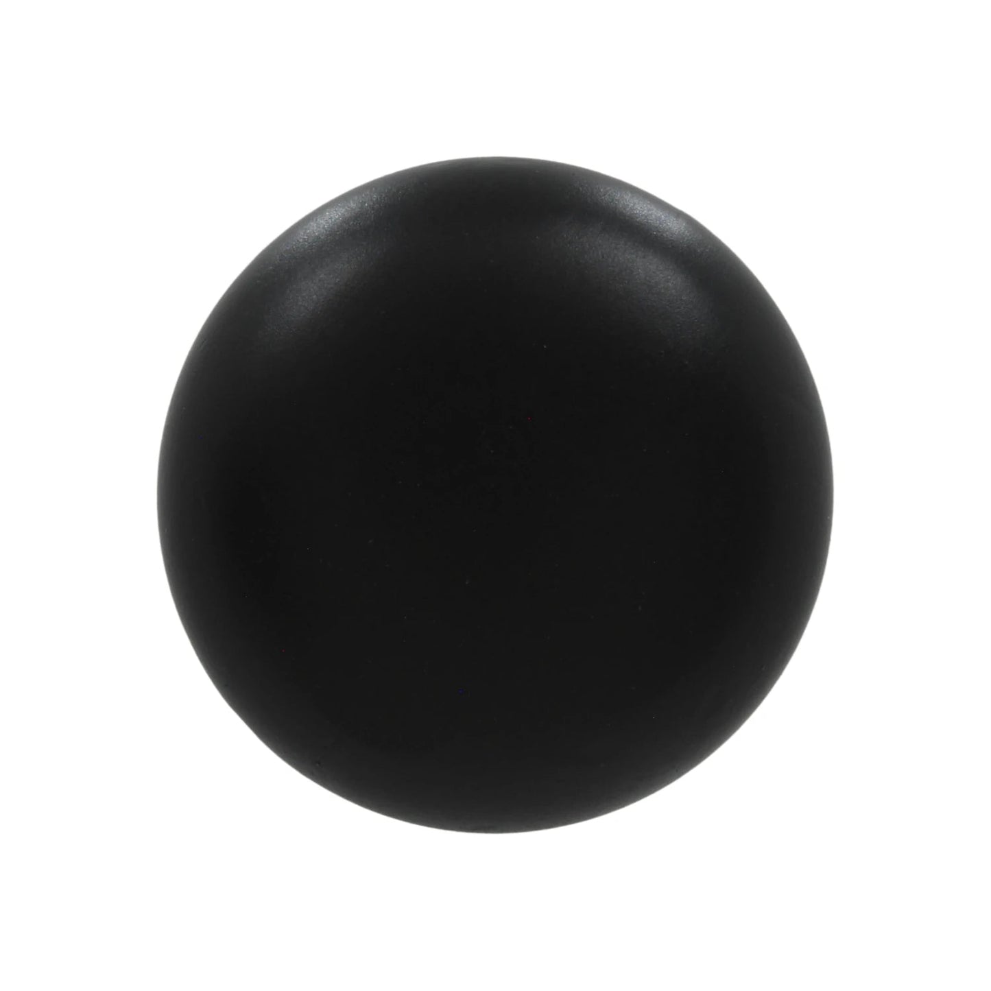 Jaladera botón negra, perilla redonda para puertas de muebles y cajones, acabado mate.