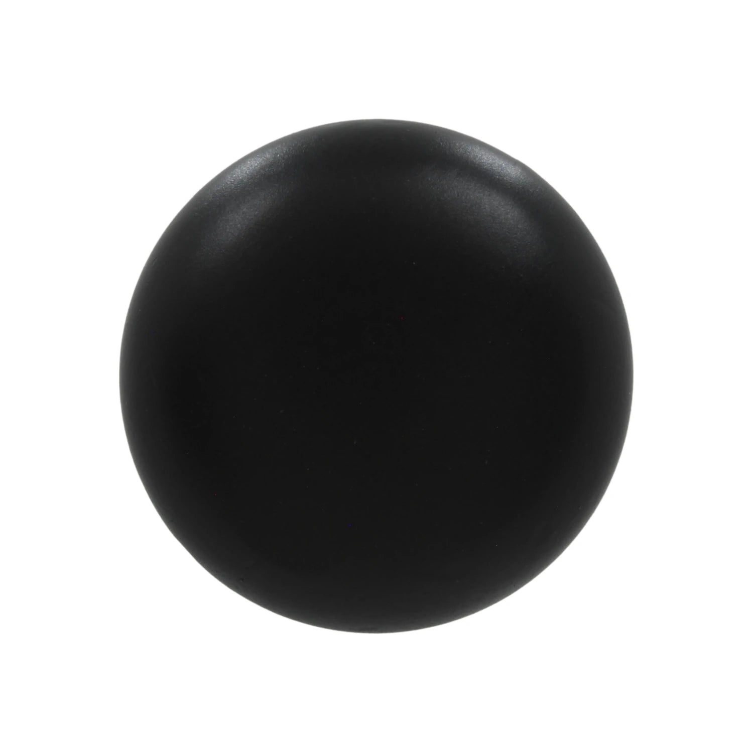 Jaladera botón negra, perilla redonda para puertas de muebles y cajones, acabado mate.