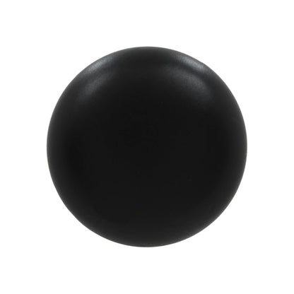 Jaladera botón negra, perilla redonda para puertas de muebles y cajones, acabado mate.