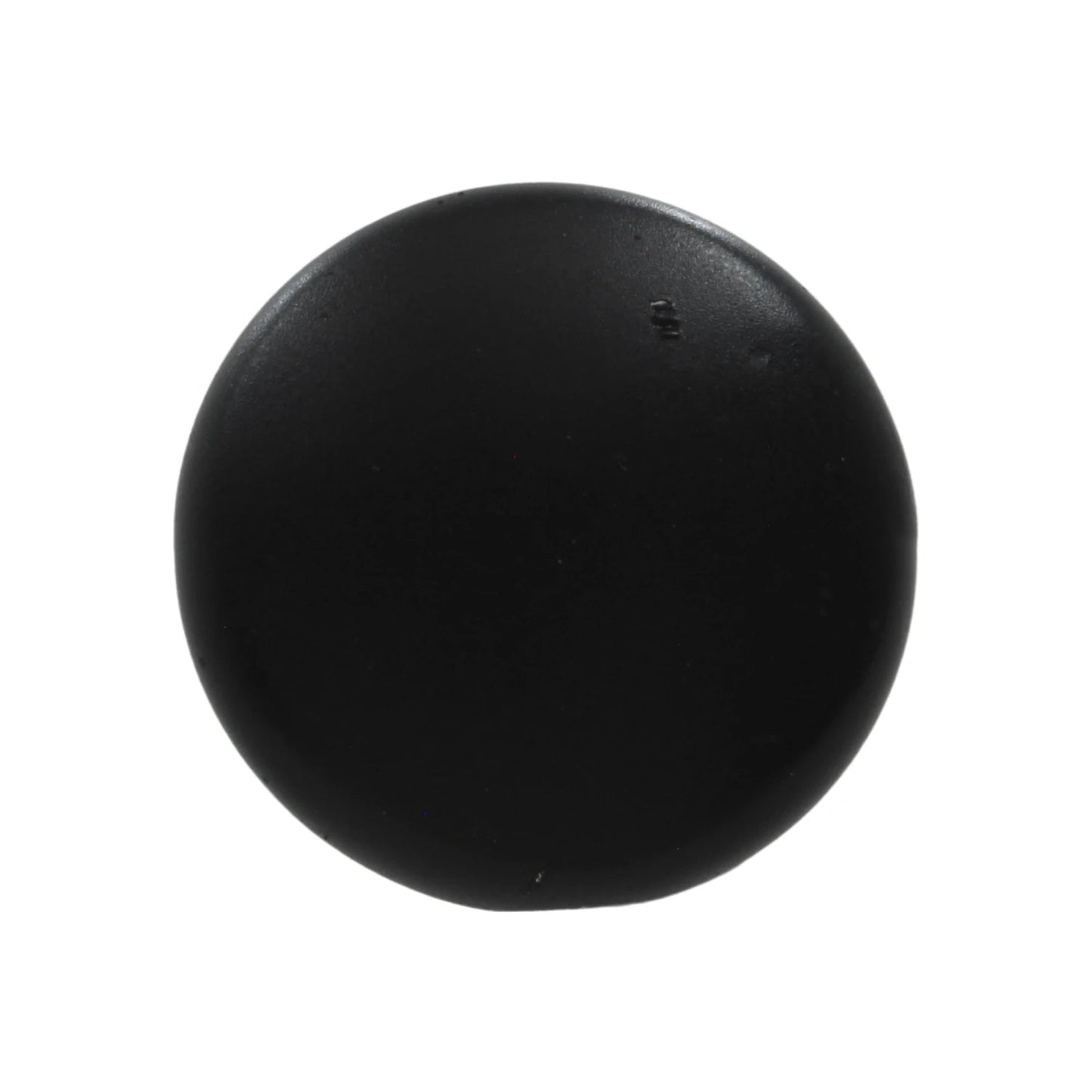 Jaladera botón redonda negra 29.7mm para gabinetes y cajones, herraje de mueble estilo minimalista.