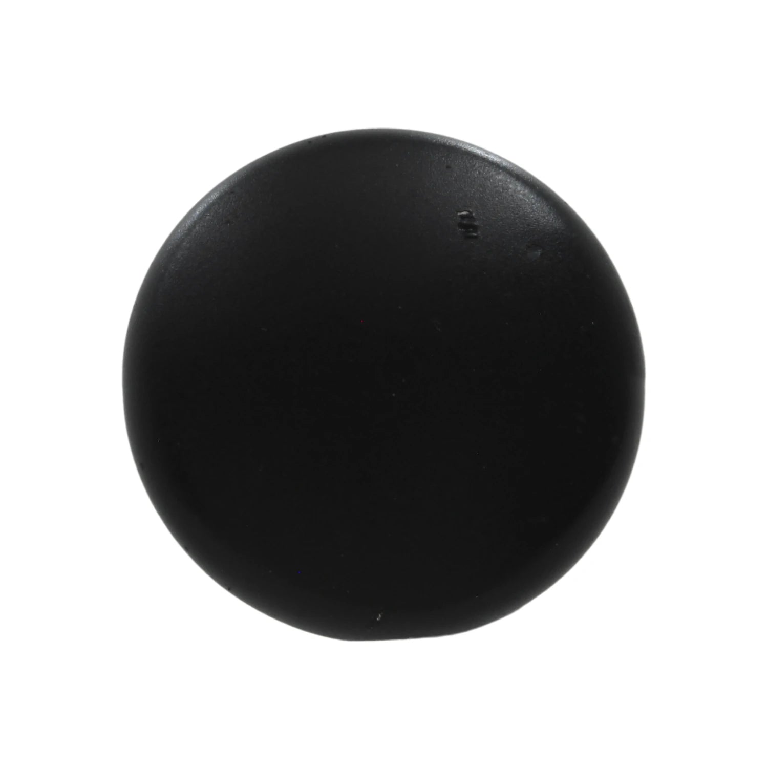 Jaladera botón redonda negra 29.7mm para gabinetes y cajones, herraje de mueble estilo minimalista.