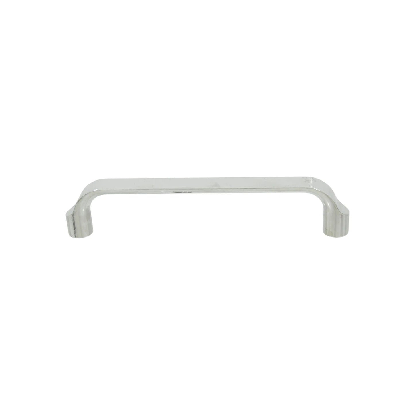 Jaladera níquel 128mm, acabado brillante tipo barra para muebles y cajones