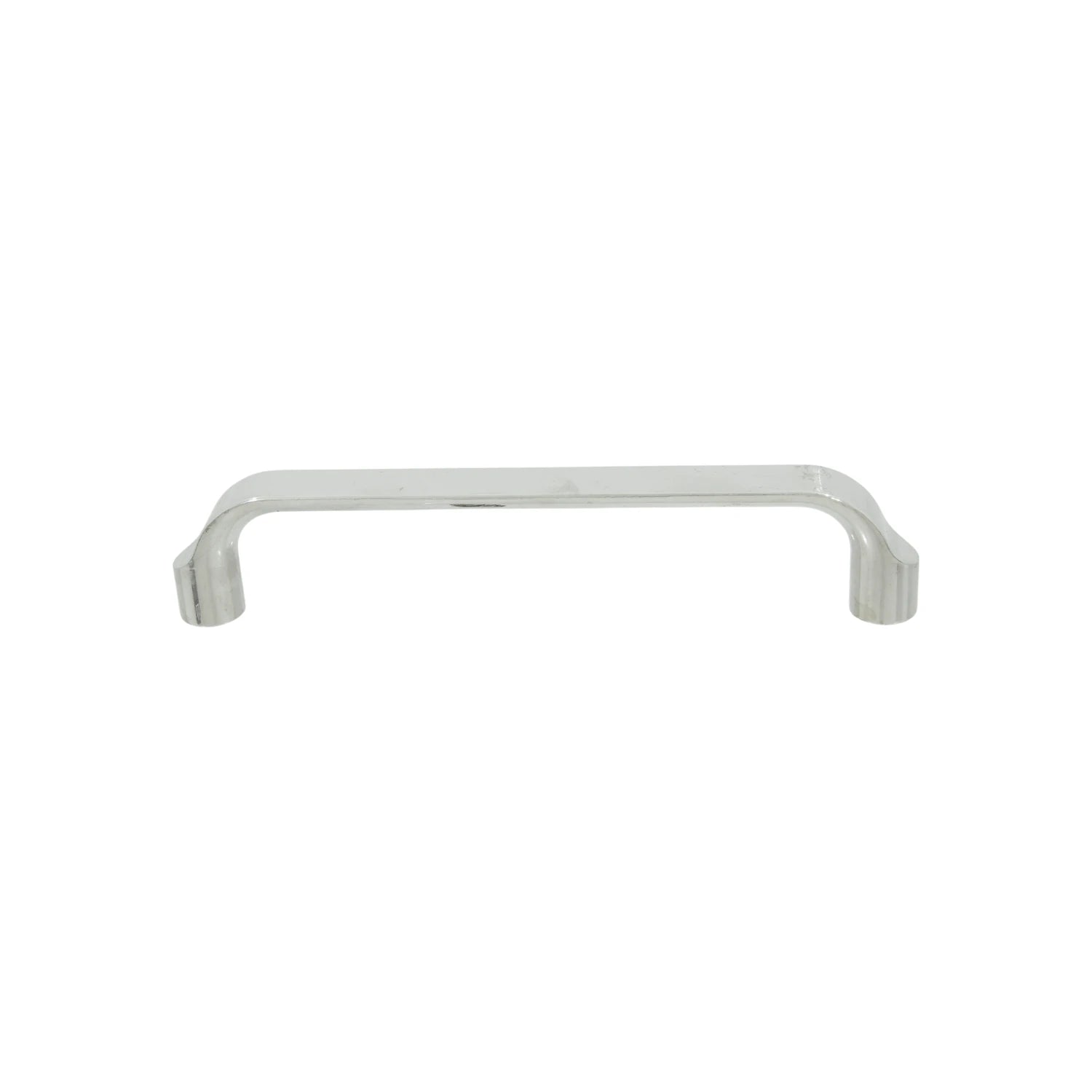 Jaladera níquel 128mm, acabado brillante tipo barra para muebles y cajones