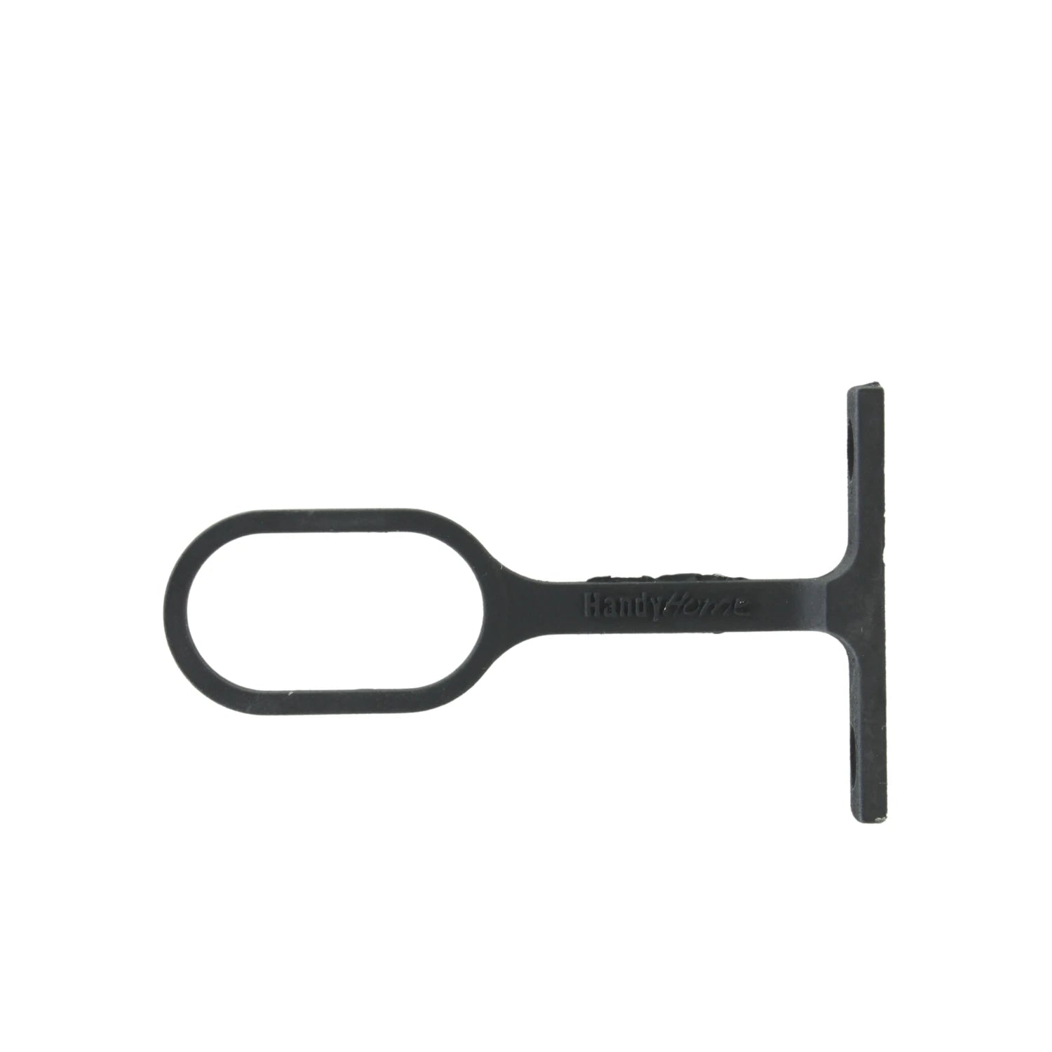 Soporte negro Handy Home para tubo ovalado, herraje resistente para barras de clóset