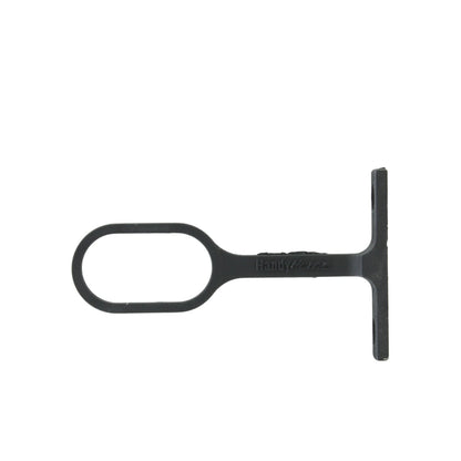 Soporte negro Handy Home para tubo ovalado, herraje resistente para barras de clóset