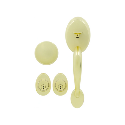 Cerradura/Chapa entrada principal latón brillate tauro Serie-A Dexter 67422