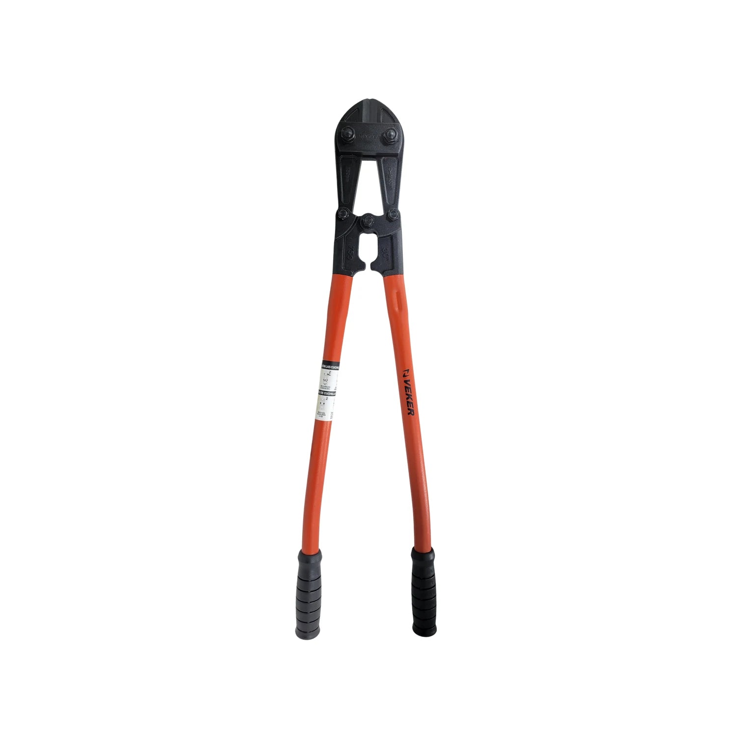 Cortapernos Veker profesional 30 pulgadas (76 cm) con mangos naranjas para corte de cadenas y candados