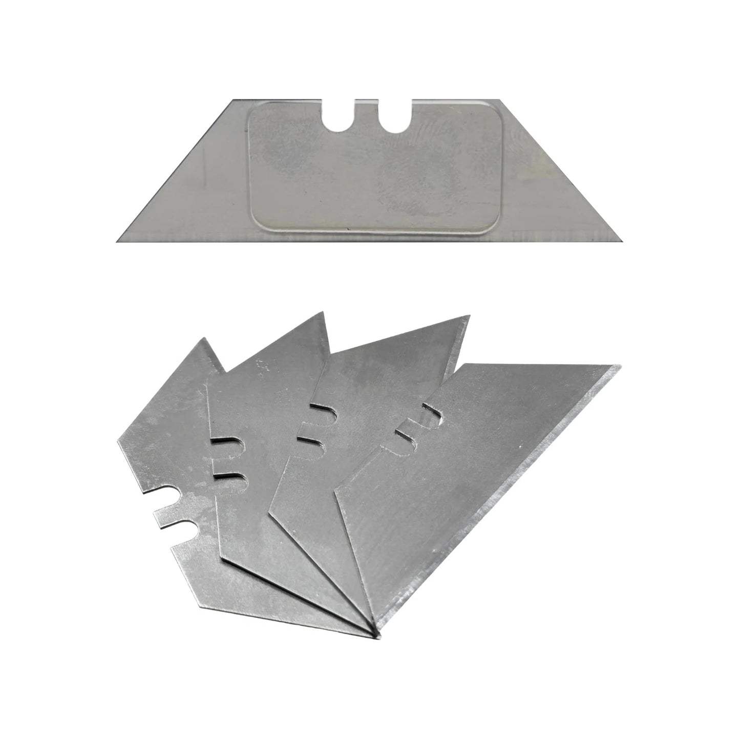 Hojas de repuesto de metal para cúter, juego de cuchillas afiladas para trabajos de corte en ferretería.