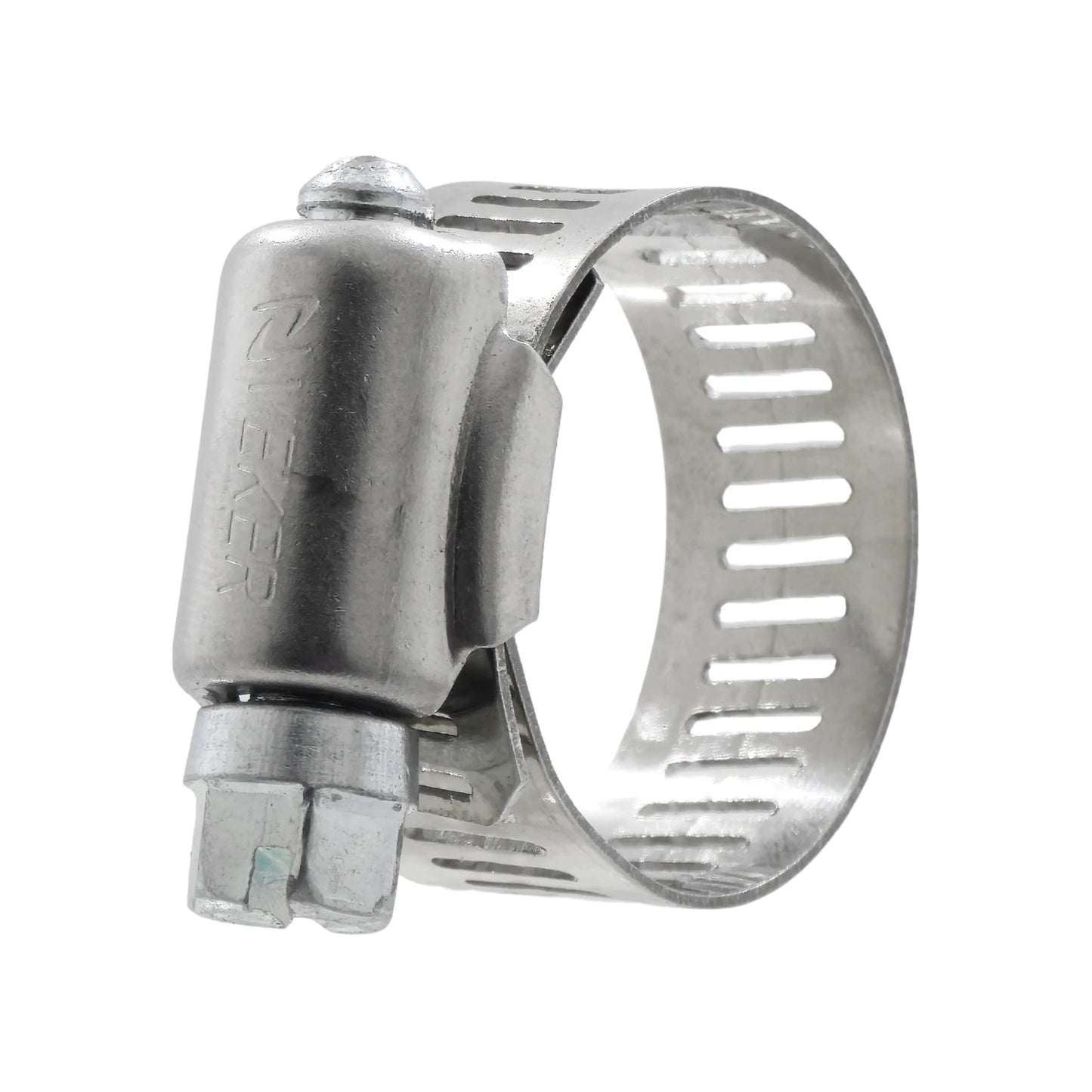 Abrazadera sin fin de acero Veker, ajustable para mangueras, medida #10 1 1/16 pulg.