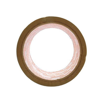 Cinta adhesiva Offiland color canela. Rollo de cinta de embalaje marrón para sellar paquetes y cajas.