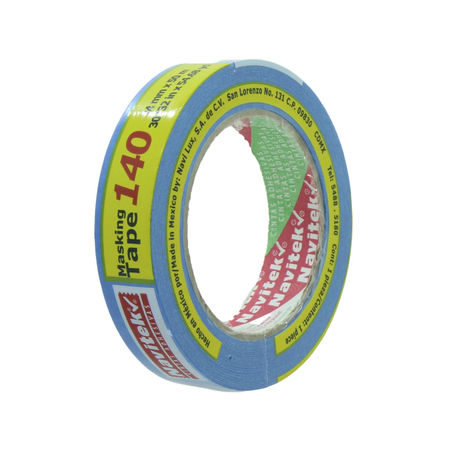 Masking tape 1" (24 mm)x50 m azul Navitek