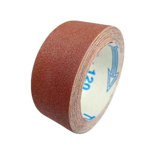 Lija de plomero Tenazit en rollo, grano 120, rojiza para acabado de tuberías y metales