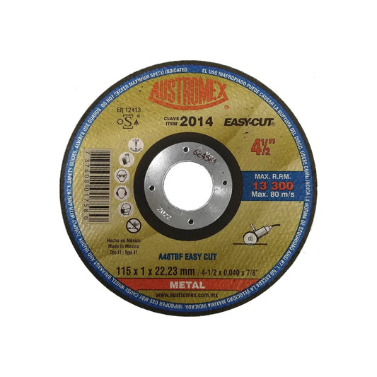 Disco 4 1/2" corte metal Austromex 2014