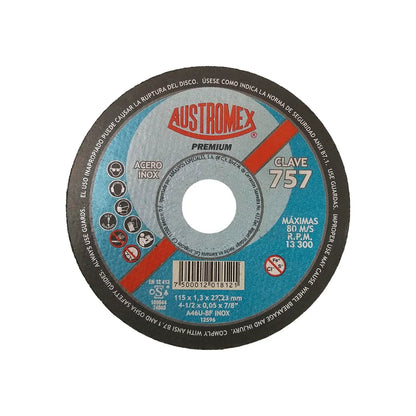 Disco 4 1/2" corte metal Austromex 757