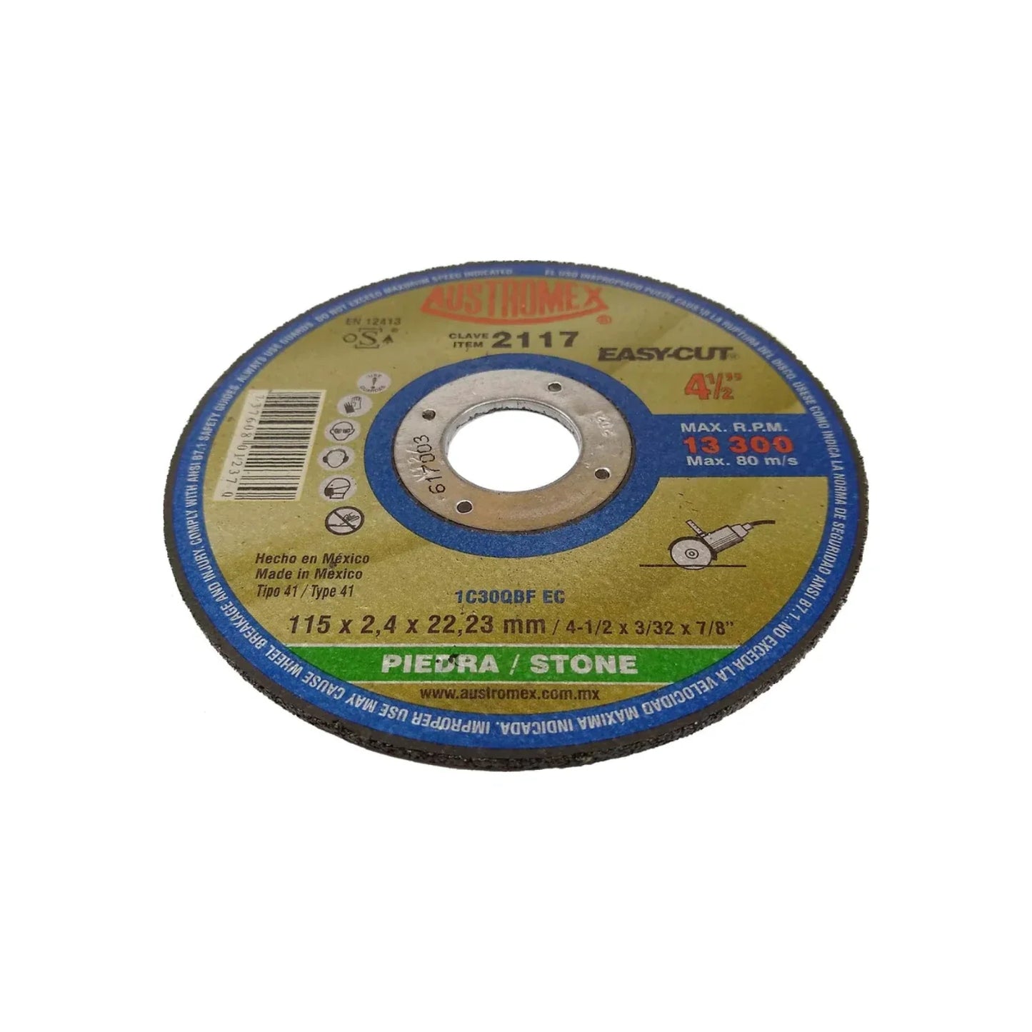 Disco 4 1/2" corte concreto Austromex 2117