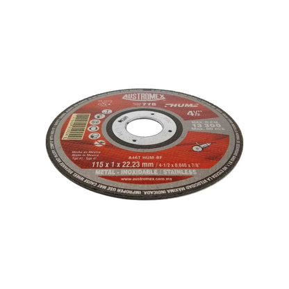 Disco 4 1/2" corte acero inoxidable Austromex 778