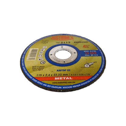 Disco 4 1/2" corte metal Austromex 2113