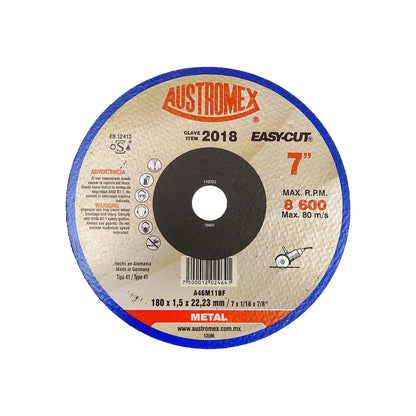 Disco 7" corte metal Austromex 2018