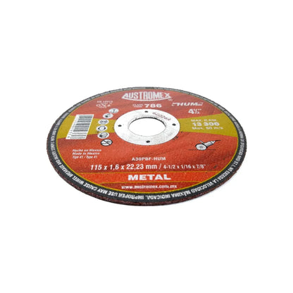 Disco 4 1/2" corte metal Austromex 786