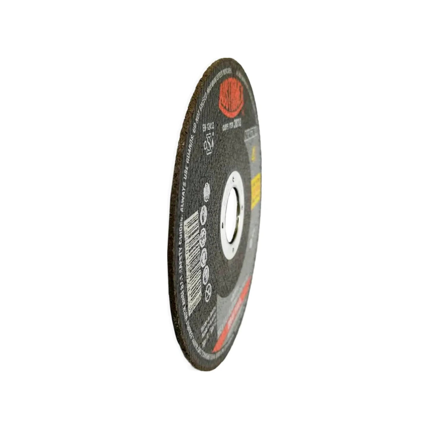 Disco de corte abrasivo Austromex 4 1/2" para acero inoxidable, color negro y rojo