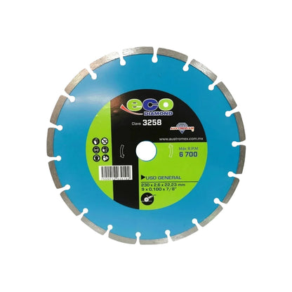 Disco 9" segmentado Austrodiam ECO 3258 diamantado