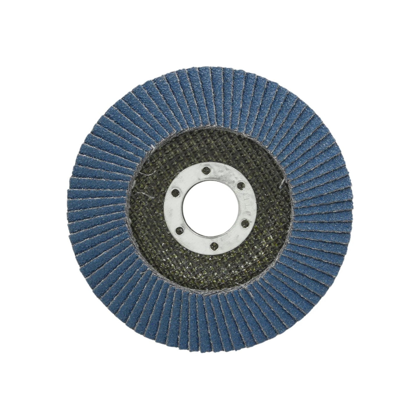 Disco laminado abrasivo azul 4 1/2" grano 40 para lijado y desbaste de metal en amoladora