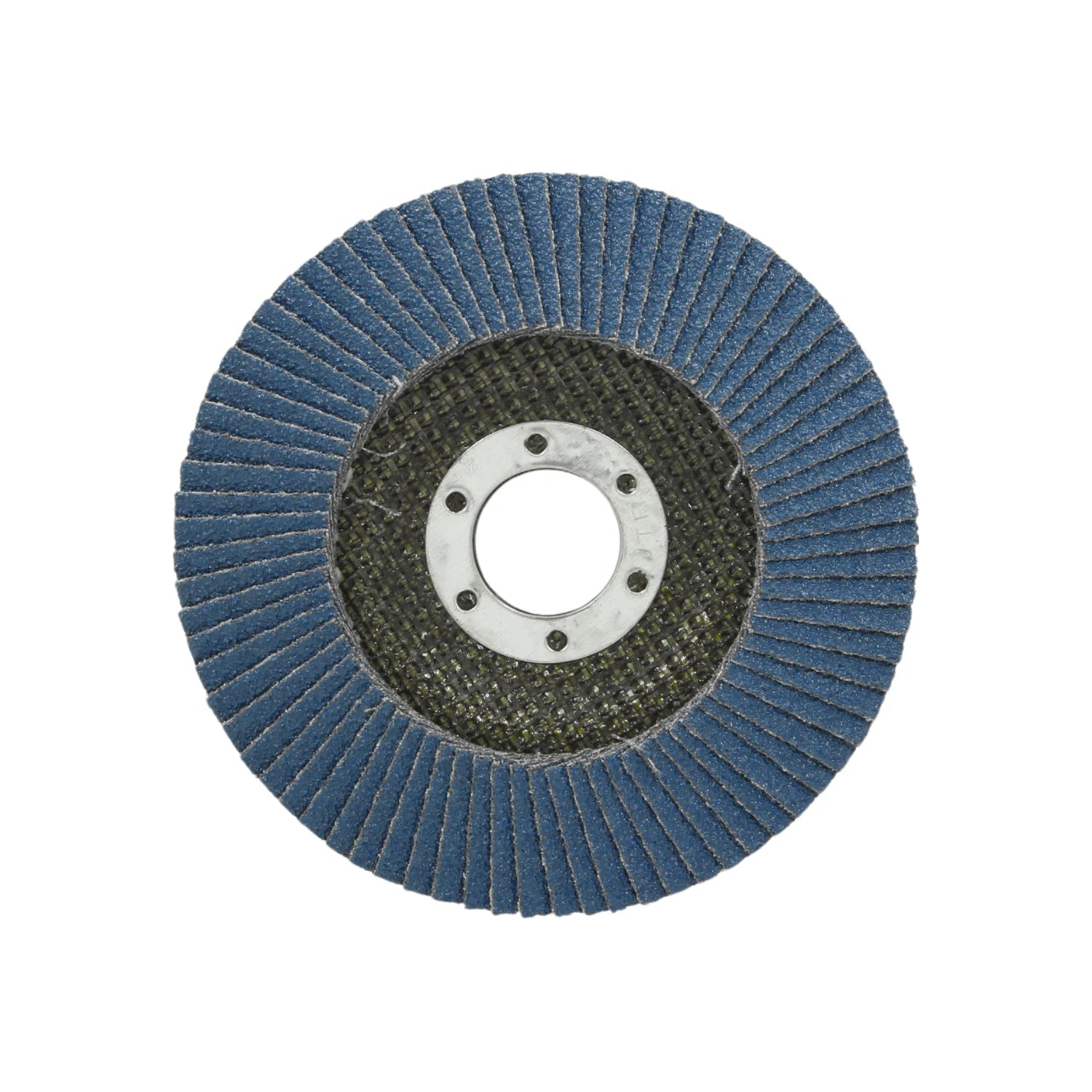 Disco laminado abrasivo azul 4 1/2" grano 40 para lijado y desbaste de metal en amoladora