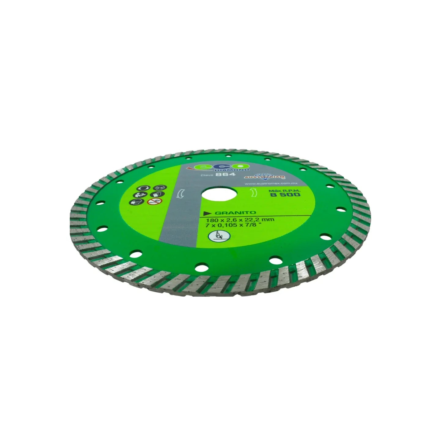 Disco 7" corona continua Austrodiam con granito 864