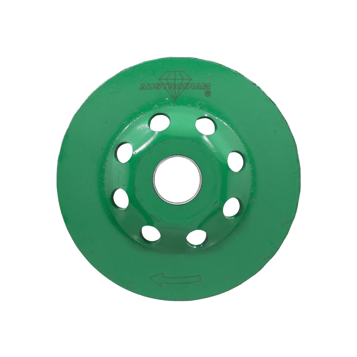 Disco de copa diamantado AustroDiam verde para desbaste de concreto y mampostería para amoladora