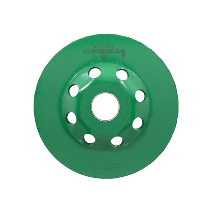 Disco de copa diamantado AustroDiam verde para desbaste de concreto y mampostería para amoladora
