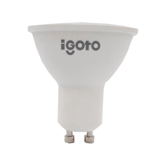 Foco reflector LED blanco Igoto GU10 5W de luz fría
