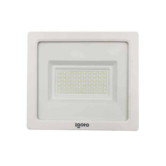 Reflector LED marca iGoto color blanco con matriz de iluminación integrada para exteriores