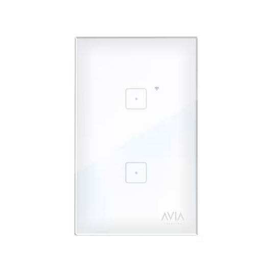 Placa 2 apagadores blanca smart wifi Igoto SH1102