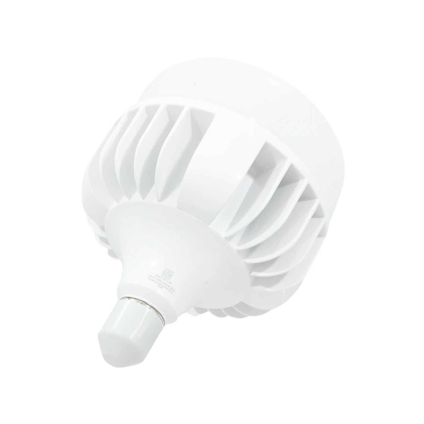 Foco LED blanco 70W alta potencia con base rosca y aletas disipadoras de calor