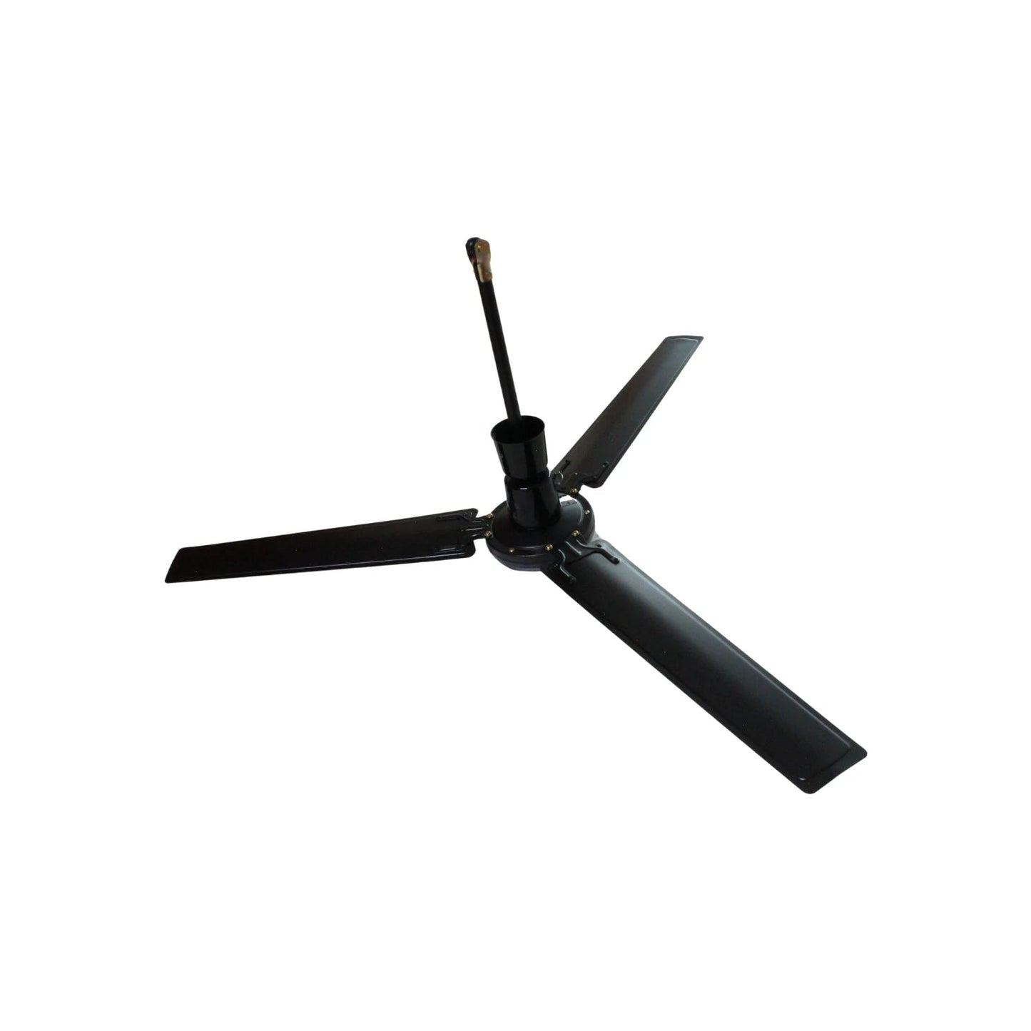 Ventilador de techo industrial negro de 3 aspas, potente para grandes áreas