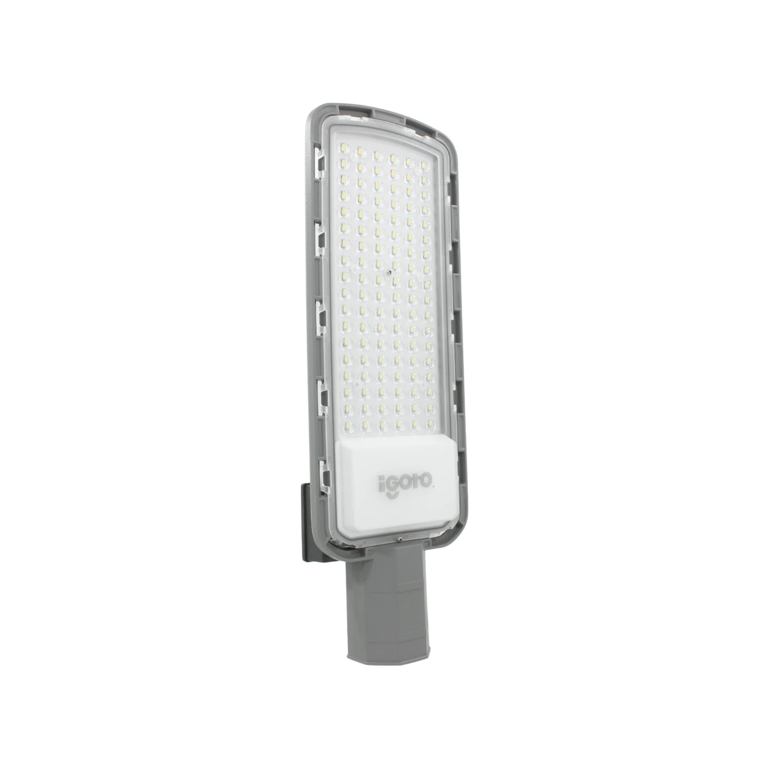Reflector LED Igoto gris para exterior, 100W, con múltiples focos y fotocelda integrada