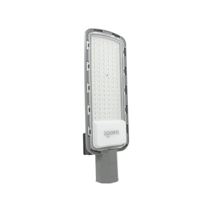 Reflector LED Igoto gris para exterior, 100W, con múltiples focos y fotocelda integrada