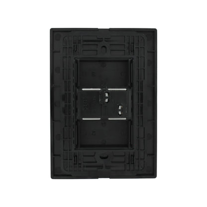 Placa botón para timbre negra crystal Igoto CRIS2018
