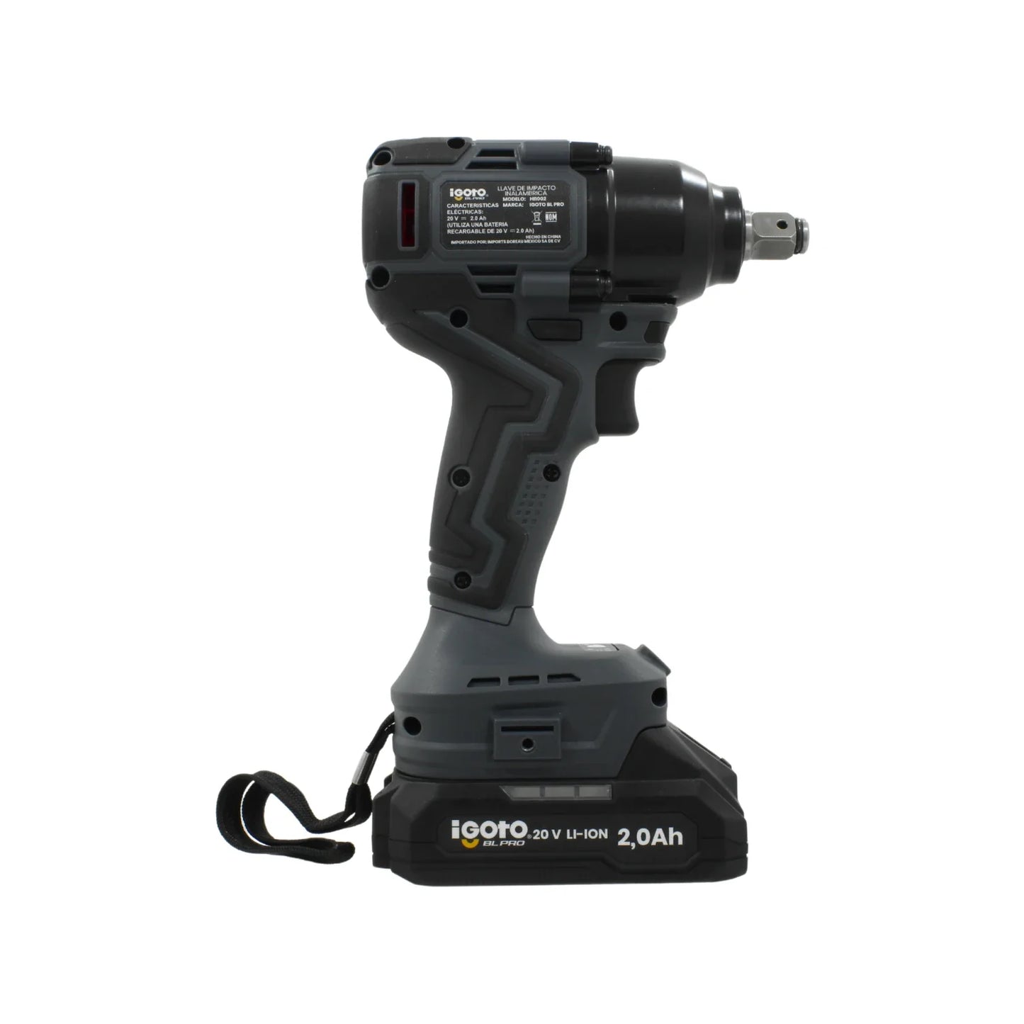 Llave de impacto/Atornillador  inalámbrico 20 V Igoto HI1002 BL PRO
