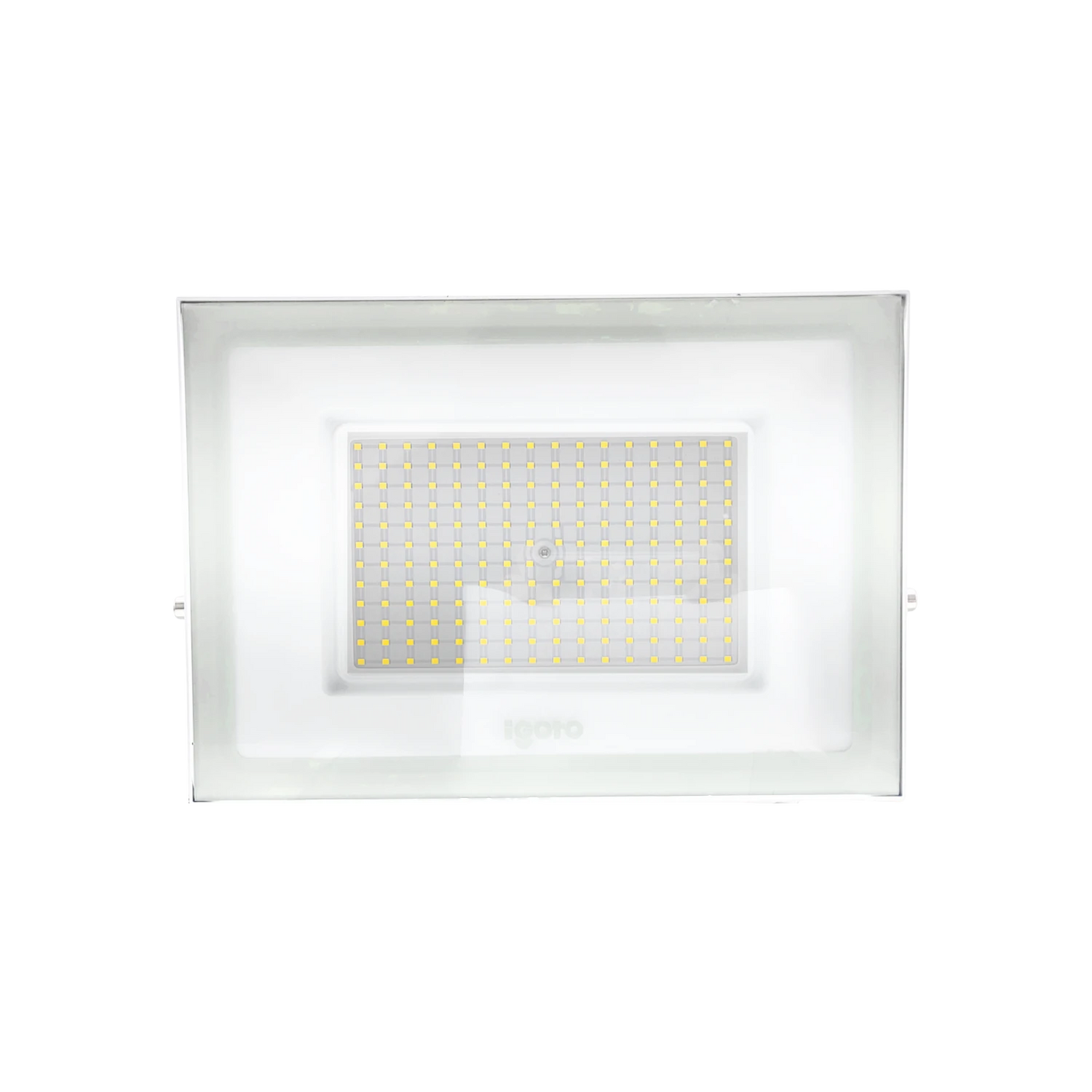 Reflector LED Igoto 150W blanco rectangular para exteriores, luz brillante