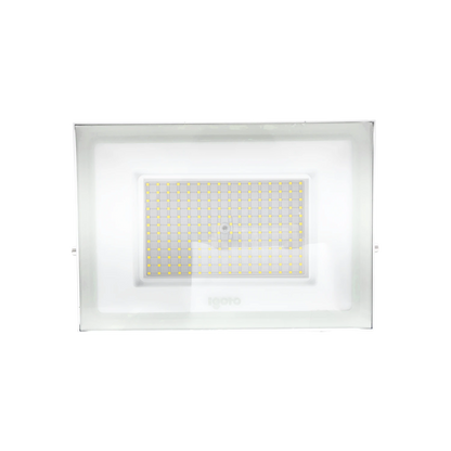 Reflector LED Igoto 150W blanco rectangular para exteriores, luz brillante