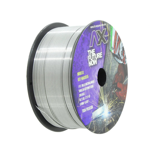 Microalambre tubular 0.035" de 1 kg sin gas Ax -Tech MAGS035