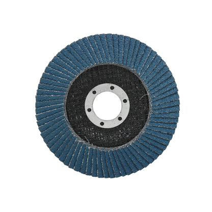 Disco de láminas azul de zirconio para desbaste y lijado de metal con amoladora angular