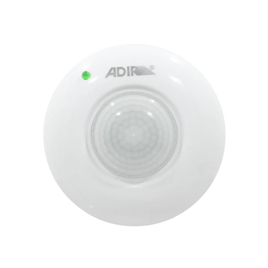 Sensor de movimiento circular ADIR blanco para techo 360 grados con luz LED indicadora