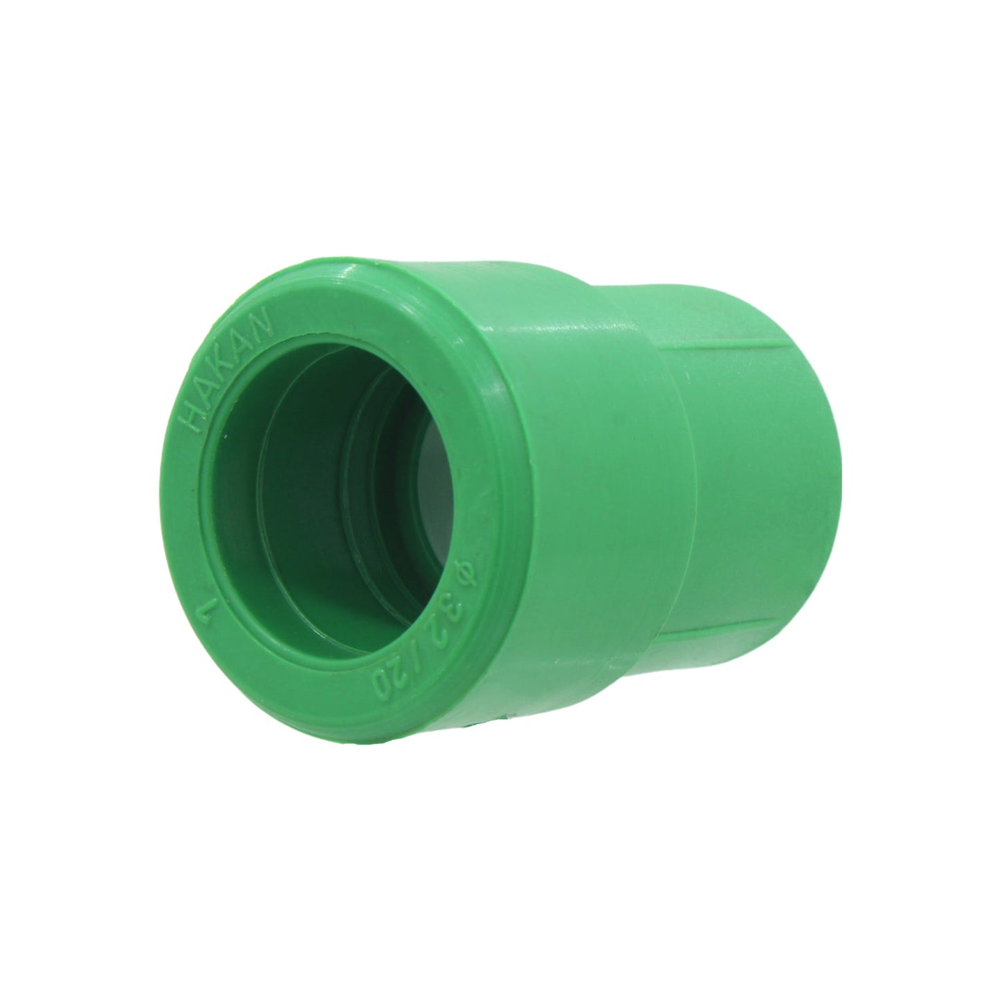 Reducción PPR Hakan verde 32/20mm, acople para tuberías de agua en sistemas de fontanería