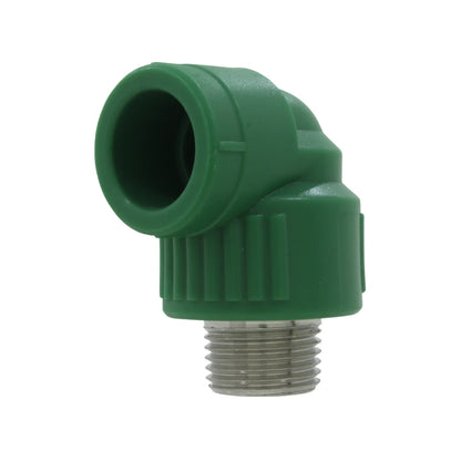 Codo PPR 20 mm (1/2")x90° rosca exterior (macho) Aquaplas