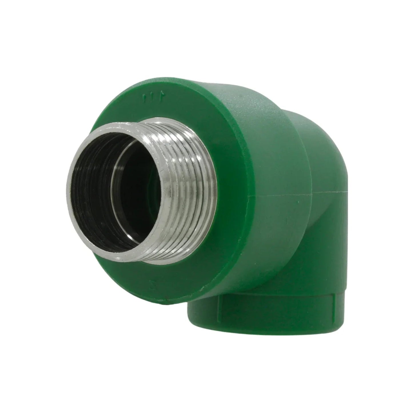 Codo PPR verde 90° con rosca exterior macho para fontanería