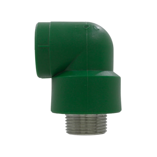Codo PPR 1"x90° rosca exterior (macho) Aquaplas
